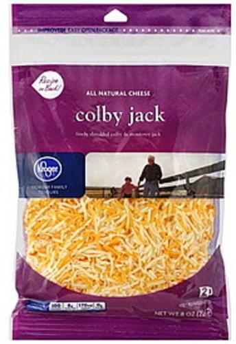 Kroger Natural Colby Jack Finely Shredded Cheese Oz Nutrition