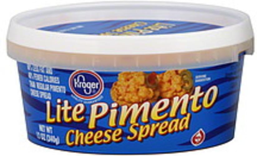Kroger Lite Pimento Cheese Spread 12 Oz Nutrition Information Innit