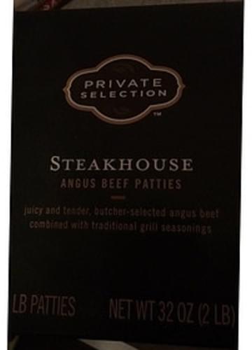 Private Selection Steakhouse Angus Beef Patties G Nutrition