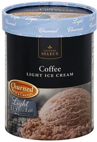 Safeway Select Light Churned Coffee Ice Cream Qt Nutrition