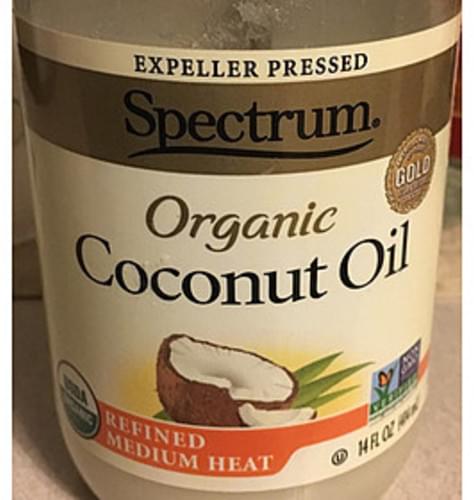 Spectrum Refined Medium Heat Organic Coconut Oil 14 G Nutrition