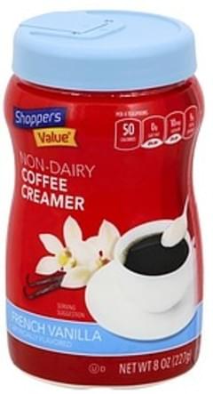 Shoppers Value Non Dairy French Vanilla Coffee Creamer 8 Oz