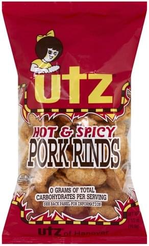 Utz Hot Spicy Pork Rinds 2 5 Oz Nutrition Information Innit