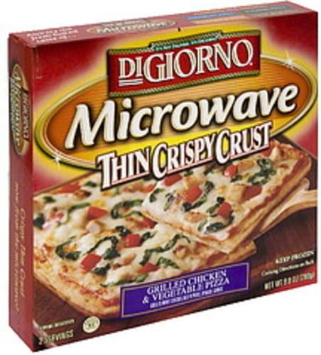 DiGiorno Thin Crispy Crust Grilled Chicken Vegetable Pizza 9 9 Oz