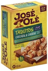 Jose Ole Chicken Cheese Value Pack Taquitos Ea Nutrition