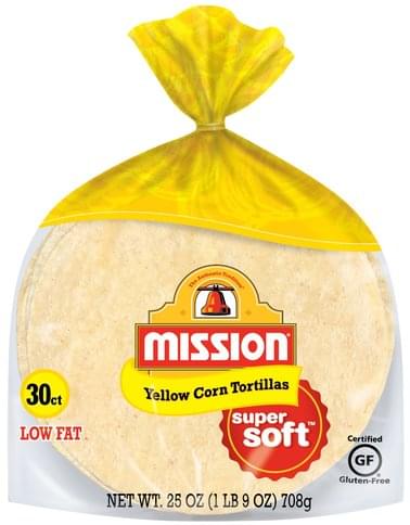 Mission Yellow Corn Tortillas 30 Ea Nutrition Information Innit