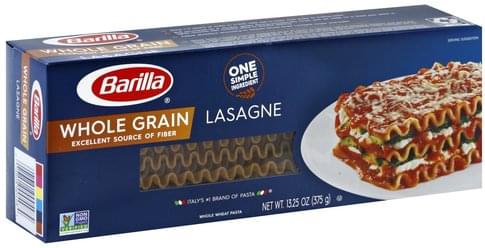 Barilla Whole Grain Lasagne 13 25 Oz Nutrition Information Innit