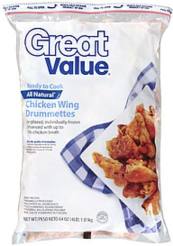 Great Value Chicken Wing Drummettes 64 Oz Nutrition Information Innit