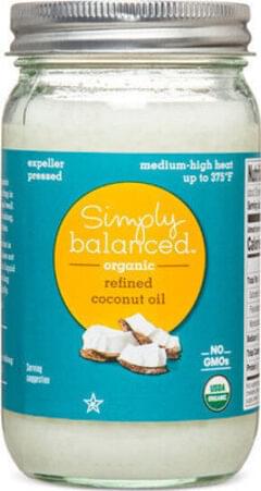 Simply Balanced Organic Refined Coconut Oil 14 G Nutrition