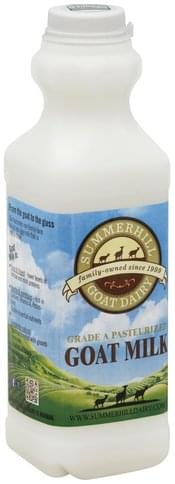 Summerhill Goat Dairy Goat Milk 1 QT Nutrition Information Innit