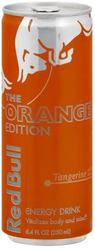 Red Bull Tangerine Orange Edition Energy Drink Oz Nutrition