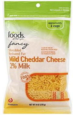 Lowes Foods Mild Cheddar Cheese Reduced Fat Fancy Shredded Cheese 8