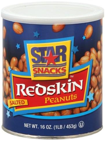 Star Snacks Redskin Salted Peanuts 16 Oz Nutrition Information Innit