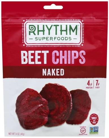 Rhythm Superfoods Naked Beet Chips Oz Nutrition Information Innit