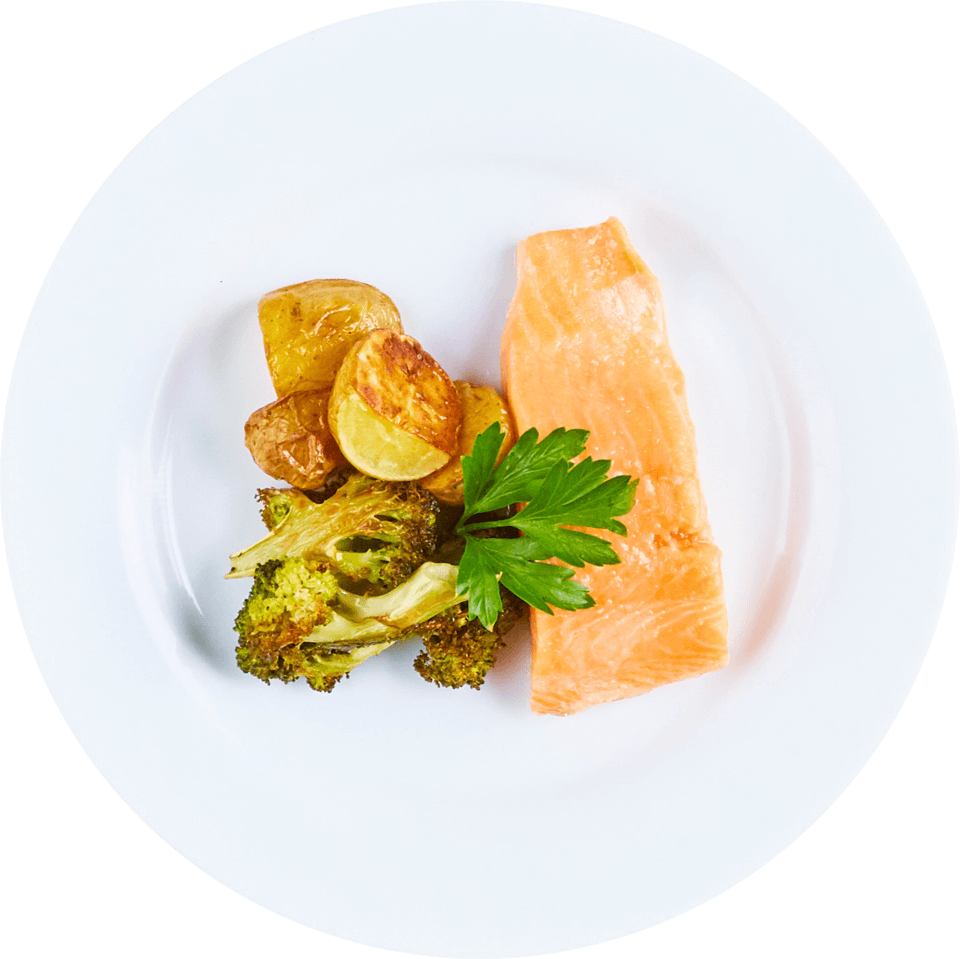 Salmon Fillet with Broccoli & Potatoes - Innit