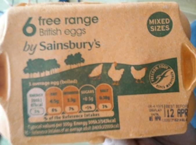 15 eggs sainsbury's