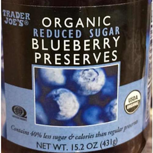 Trader Joe's Organic Reduced Sugar Blueberry Preserves - 18 G ...