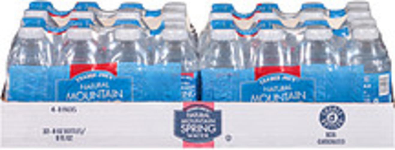 Trader Joe's Natural Mountain 8 Fl Oz Bottles Spring Water 64 oz