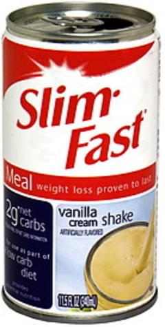 SlimFast Vanilla Cream Meal Shake - 11.5 Oz, Nutrition Information | Innit