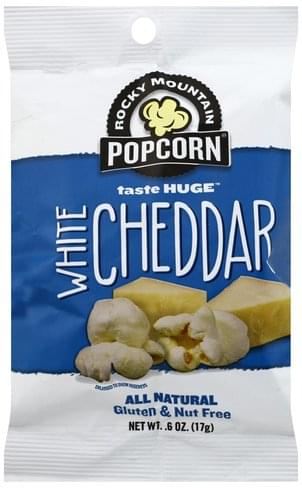 Rocky Mountain Popcorn White Cheddar Popcorn - 0.6 oz, Nutrition ...