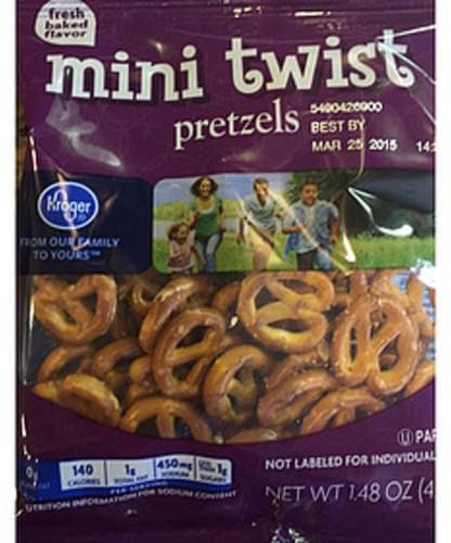 Kroger Mini Twist Pretzels 42 G Nutrition Information Innit 