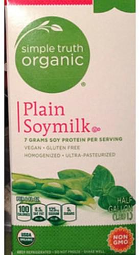 Simple Truth Organic Plain Soymilk 240 Ml Nutrition Information Innit