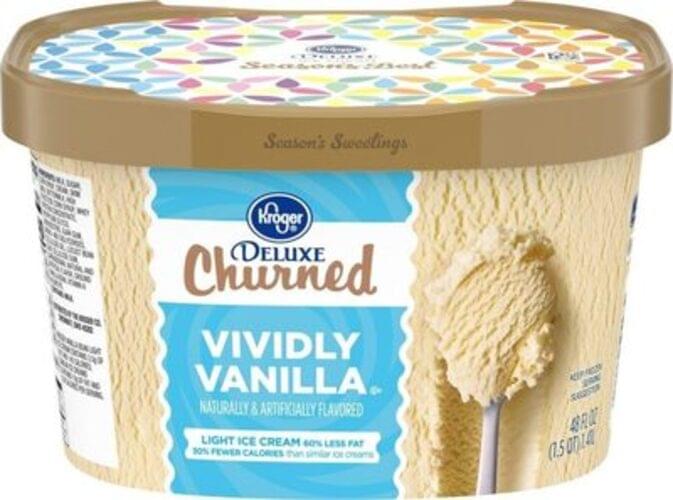 Kroger Light Vividly Vanilla Ice Cream 48 Oz Nutrition Information