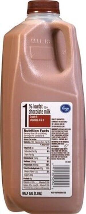 Kroger Chocolate Milk 240 Ml Nutrition Information Innit