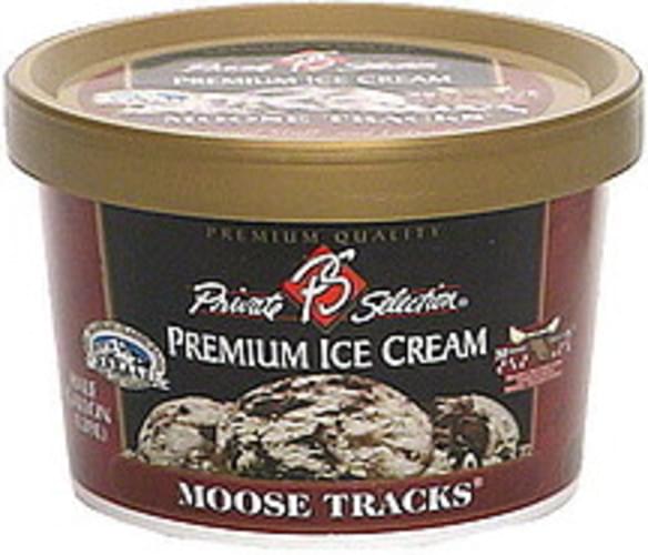 Private Selection Moose Tracks Premium Ice Cream - 0.5 gl, Nutrition ...