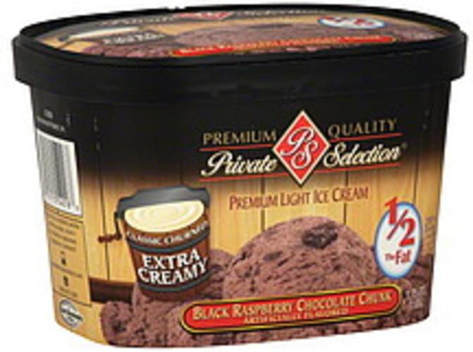 Private Selection Premium Light Black Raspberry Chocolate Chunk Ice Cream 175 Qt Nutrition 9739