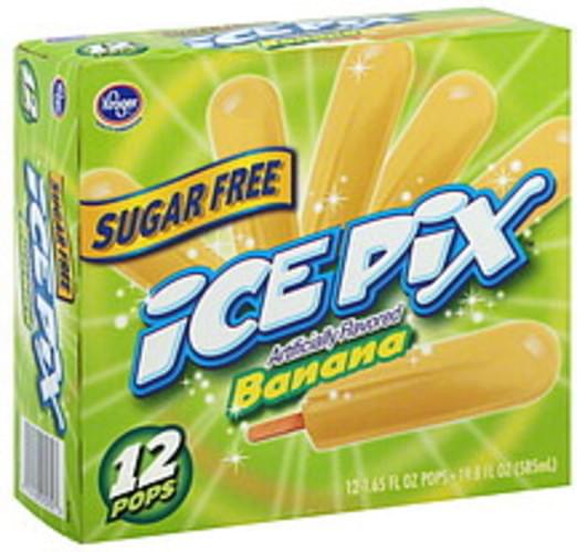 Kroger Banana, Sugar Free Pops - 12 ea, Nutrition Information | Innit