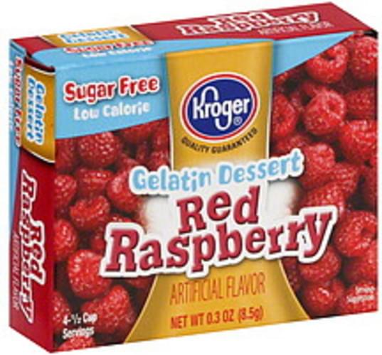 Kroger Red Raspberry Gelatin Dessert - 0.3 oz, Nutrition Information ...