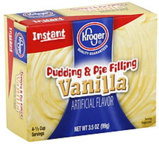 Kroger Instant Vanilla Pudding And Pie Filling 35 Oz Nutrition Information Innit