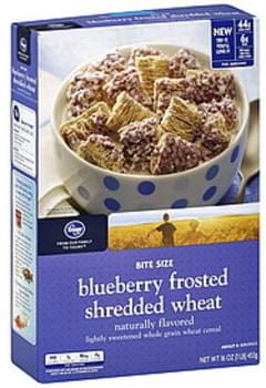 Kroger Shredded Wheat, Blueberry Frosted, Bite Size Cereal - 16 oz ...