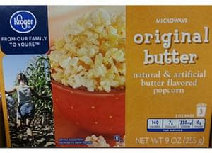 kroger microwave kettle corn nutrition