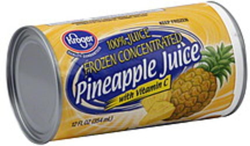 Kroger Pineapple Frozen Concentrate 100 Juice 12 Oz Nutrition