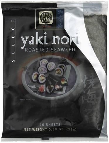 Yama Moto Yama Yaki Nori Roasted Seaweed - 10 ea, Nutrition Information ...