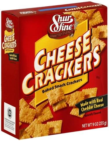 Shurfine Cheese Crackers - 9 oz, Nutrition Information | Innit