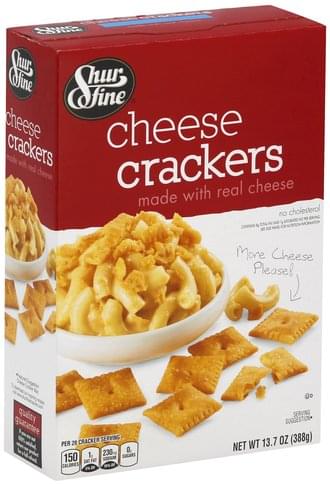 Shurfine Cheese Crackers - 13.7 oz, Nutrition Information | Innit