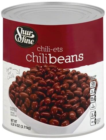 Shurfine Chili Beans - 110 oz, Nutrition Information | Innit