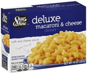 Shurfine Deluxe Macaroni & Cheese Dinner - 14 oz, Nutrition Information ...