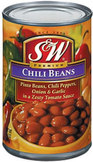 S&W In Zesty Tomato Sauce Chili Beans - 15.5 oz, Nutrition Information ...