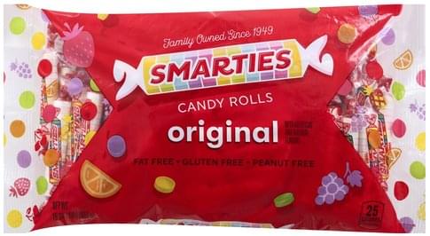 Smarties Original Candy Rolls - 1 oz, Nutrition Information | Innit