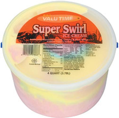 Valu Time Super Swirl Ice Cream Qt Nutrition Information Innit