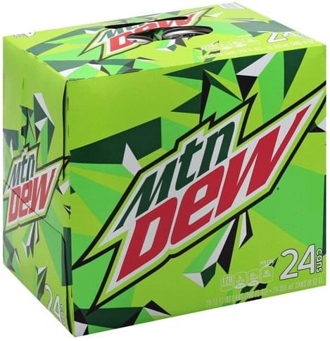 Mountain Dew Soda - 24 ea, Nutrition Information | Innit