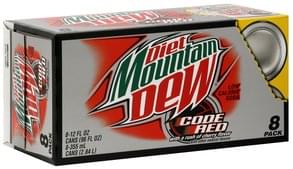 Mountain Dew Zero Sugar Baja Blast Soda 20 Oz Nutrition - 