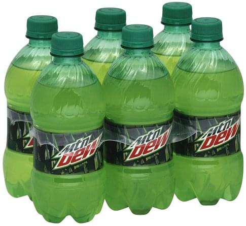 Mountain Dew Soda - 6 ea, Nutrition Information | Innit