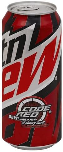 Mountain Dew Code Red Soda 16 Oz Nutrition Information Innit