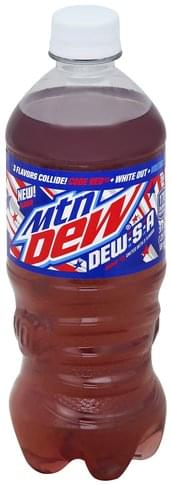 Mountain Dew Dew-S-A Soda - 20 oz, Nutrition Information | Innit