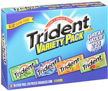 Trident Variety Pack Gum - 216, Nutrition Information | Innit